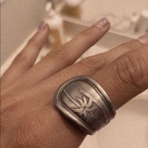 SILVER SPOON RING
